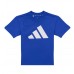 ADIDAS LK BL TEE JC9717 ΠΑΙΔΙΚΗ ΒΑΜΒΑΚΕΡΗ ΜΠΛΟΥΖΑ T.Shirt ΓΙΑ ΑΓΟΡΙΑ  ΜΠΛΕ-ΡΟΥΑ